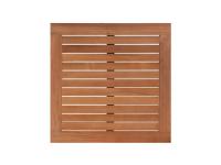 Foto piano tavolo in legno per arredo ristorante bar pub pizzeria per esterno in legno di teak quadrato