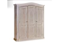 Foto armadio 3 ante in abete bianco spazzolato stile country shabby provenzale