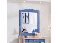 Foto specchiera in legno massello di abete stile rustico country provenzale