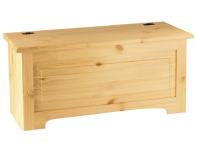 Foto cassapanca rustica in legno di pino massello