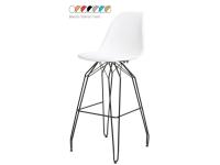 Foto sgabelli alti in metallo e polipropilene per albergo hotel ristorante stile moderno elegante