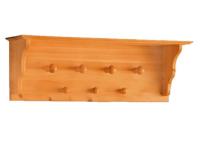 Foto cappelliera in legno di pino massello stile rustico