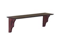 Foto mensola in legno di pino massello per bar pub ristorante taverna cucina da 100cm