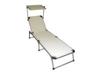 Foto brandina in alluminio con tettuccio per piscine mare terrazze tortora o avorio