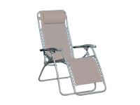 Foto poltrona per piscine mare terrazze in ferro color antracite e textilene