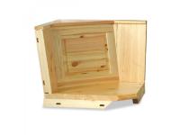 Foto angolo reversibile in legno massello per giropanca arredamenti rustici country per soggiorni e baite di montagna