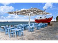 Foto ombrellone quadruplo con palo centrale.