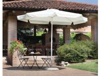 Foto ombrellone rotondo diametro 3 mt. fusto bianco