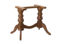 Foto basi tavolo in legno per arredo bar ristorante trattoria doppia colonna tornita in stile country shabby vintage