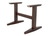 Foto basamenti tavoli in legno a doppia colonna per arredo contract ristorante pub bar stile classico rustico