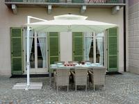 Foto ombrellone 3x3mt con pannello solare per luci per arredo bar piscine terrazze ristorante