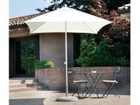 Foto ombrellone quadrato 2,2 x 2,2 mt con fusto color bianco