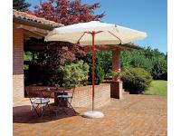 Foto ombrellone rotondo diametro 2,85 mt per arredo esterno ristorante bar osteria