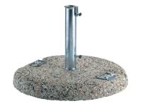 Foto base per ombrelloni in graniglietto da 50kg diametro 60mc con maniglie di acciaio