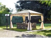 Foto gazebo rettangolare struttura in ferro antracite 3x4 mt arredo ristorante