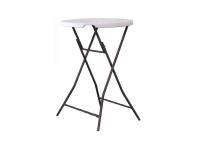 Foto tavolo tondo alto catering ø 80 cm piano in polietilene alta densità