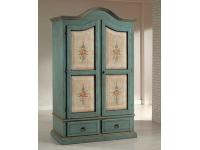 Foto armadio in legno 2 porte 2 cassetti bicolore