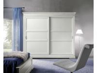 Foto armadio in legno 2 ante scorrevoli colore bianco per arredamenti in stile contemporanea