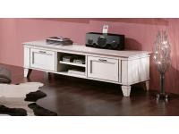 Foto porta tv in legno arredi in stile shabby chic provenzale con 2 cassetti 2 vani a giorno