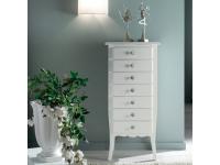 Foto cassettiera in legno in stile moderno contemporaneo con 7 cassetti