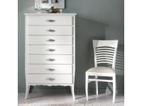 Foto cassettiera in legno 7 cassetti in stile moderno contemporaneo