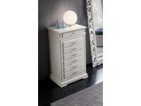 Foto cassettiera in legno 7 cassetti bianca