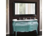 Foto mobile bagno moderno contemporaneo 6 cassetti con 2 vasche in mineralmarmo