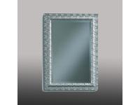 Foto specchiera rettangolare foglia argento con vetro molato arredamenti stile barocco contemporaneo