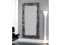 Foto specchiera rettangolare laccata ed invecchiata in stile moderno contemporaneo