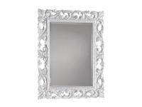 Foto specchiera rettangolare molata per arredamenti barocchi contemporanei color bianco