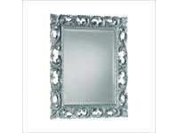 Foto specchiera rettangolare foglia argento arredamenti stile classico barocco