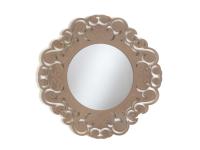 Foto cornice con specchio rotonda lavorata per arredamenti moderni e contemporanei