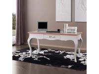 Foto scrivania classica shabby chic provenzale in legno 1 cassetto cm160x75