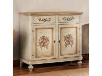 Foto credenza in legno 2 porte 2 cassetti per arredi in stile classico decorato