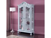 Foto vetrinetta arredi country shabby chic in legno 2 ante vetro