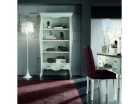 Foto libreria moderna contemporanea in legno 2 cassetti 3 ripiani