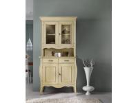 Foto credenza completa in legno 2 ante color avorio in stile contemporaneo moderno