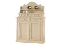 Foto credenzina 2 ante 2 cassetti con piattaia con 5 cassetti in stile shabby provenzale