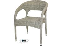 Foto poltrone in alluminio con intreccio in nylon e con braccioli per arredo esterno bar ristorante pub