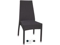 Foto sedie rovigo in allumino intreccio nylon simil rattan per arredo ristorante bar pizzerie per contract esterno