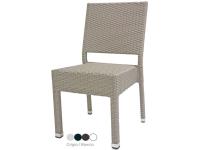 Foto sedia lecco design elegnate in rattan sintetico struttura in alluminio per arredo contract terrazze piscine giardini