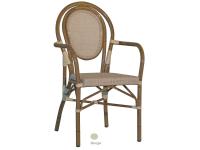 Foto poltrona in alluminio color bamboo per arredamento bar ristorante pizzerie hotel stile classico uso esterno