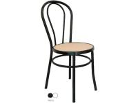 Foto sedie lodi thonet in metallo con seduta in plastica per contract catering arredo bar ristorante uso esterno