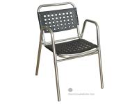 Foto poltrone in alluminio per catering ed arredamento bar ristoranti pizzerie uso esterno