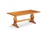 Foto tavoli in legno massello arredo ristorante pub pizzeria stile rustico country 250x90x4