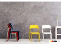 Foto sedie in plastica polipropilene per arredi contract bar ristorante pub pizzeria uso interno esterno stile moderno