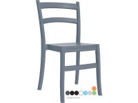 Foto sedie venezia in polipropilene per arredamento contract bar pizzeria ristorante enoteca uso esterno