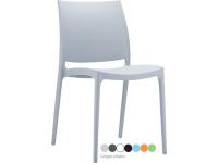 Foto sedie impilabili in polipropilene per arredamento contract bar pub ristorante esterno interno