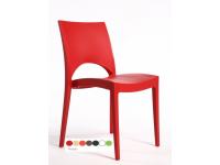 Foto sedie anzio in polipropilene per arredamento trattorie osterie gelaterie interno - esterno stile moderno