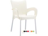 Foto poltrone per arredo esterno bar ristorante pizzerie con gambe in alluminio e struttura in polipropilene